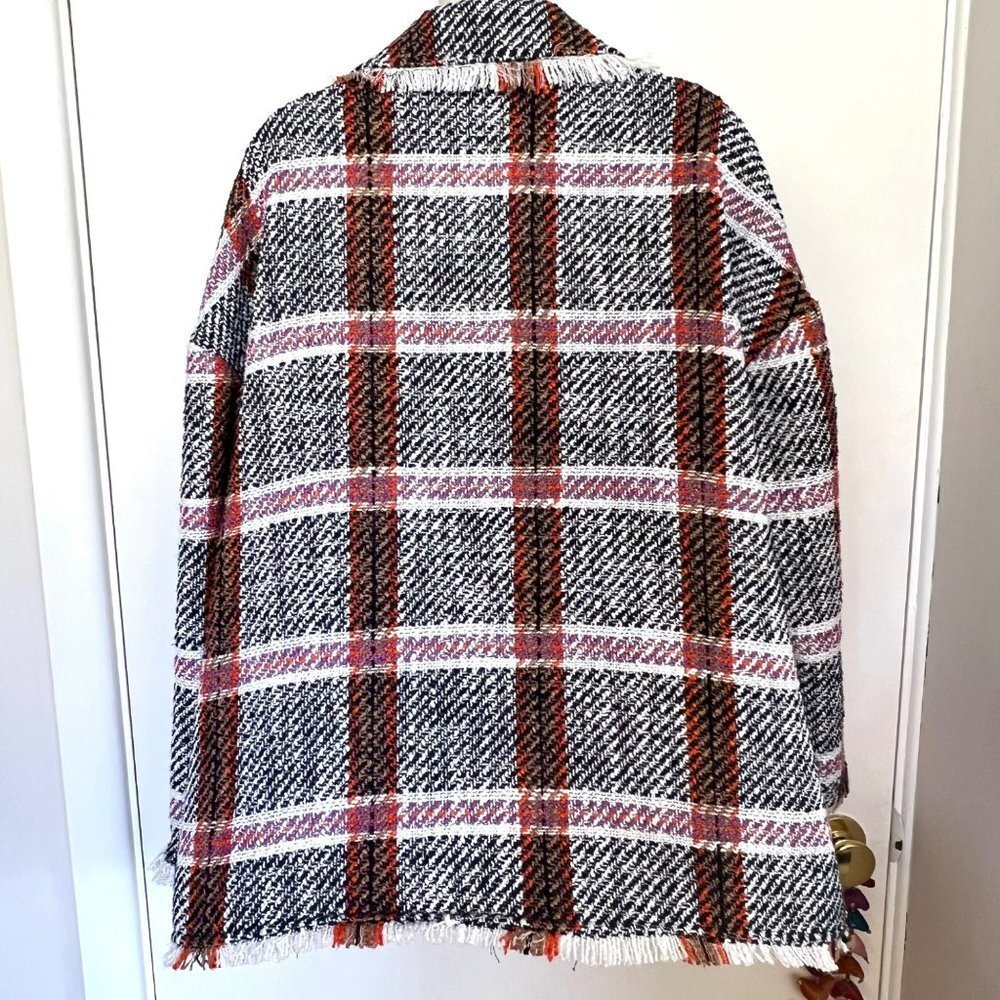 NWOT ANTHRO EVA FRANKO “CARRIE” DOUBLE BREASTED PLAID JACKET - Picture 12 of 15